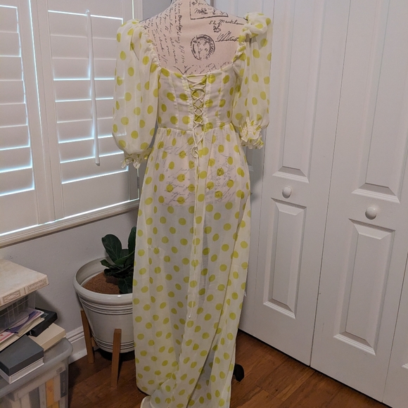 NWOT | For Love and Lemons | Green Megan Maxi Dress - Picture 5 of 6